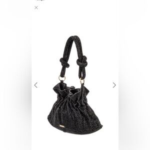 Cult Gaia Black Beaded Shoulder Bag